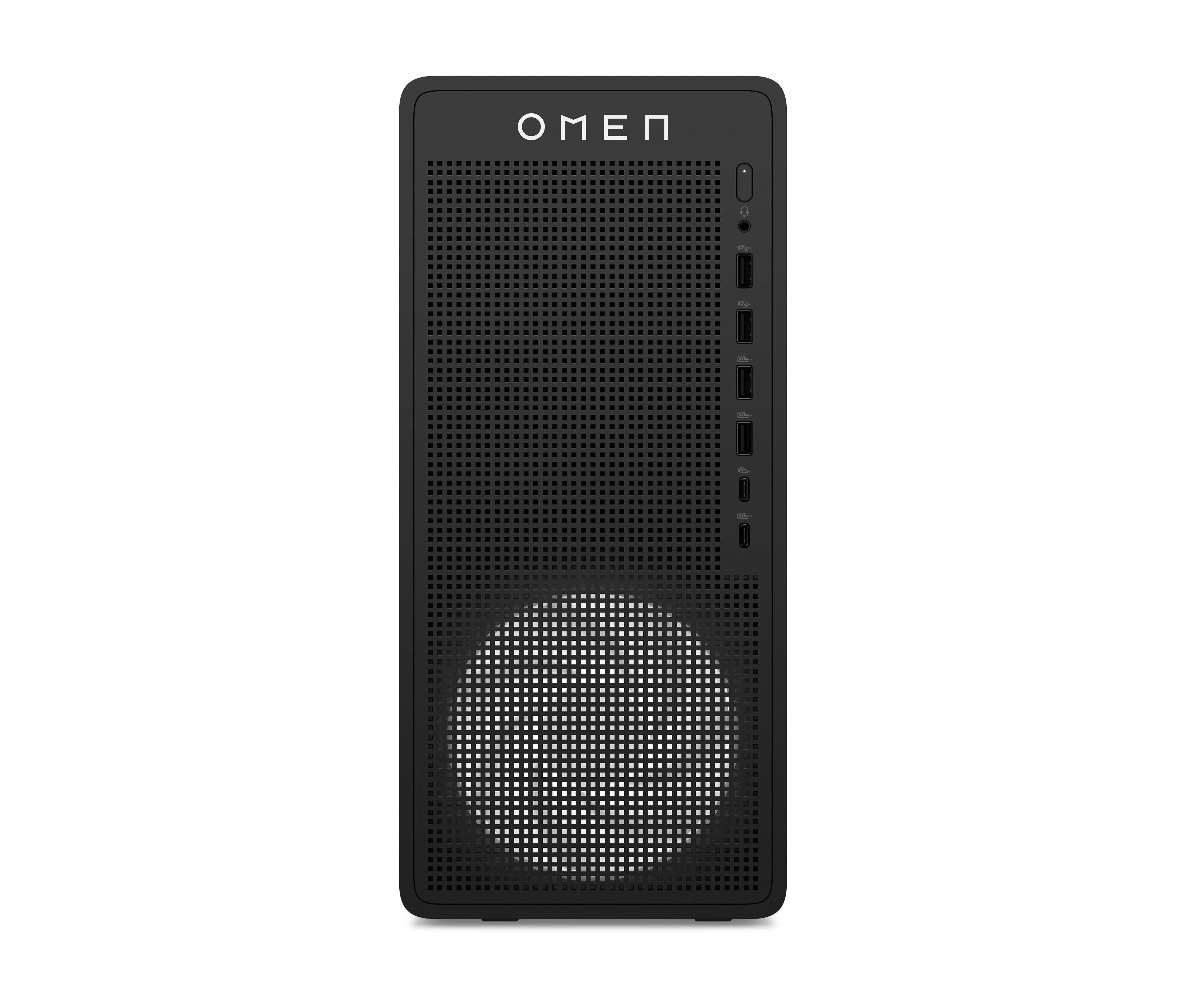 OMEN 16L Gaming Desktop TG03-0055m PC, Windows 11 Home, AMD Ryzen™ 5, 16GB RAM, 512GB SSD, AMD Radeon™ RX 7600, Black